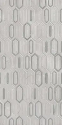 Çanakkale Seramik 40x80 Luna Kemik Gri Parlak Mix Dekor