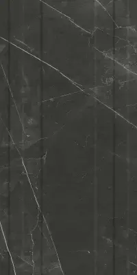 Çanakkale Seramik 40x80 Sandra Siyah Parlak Çizgili Dekor