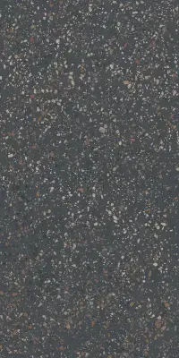 Çanakkale Seramik 60x120 Terrazzo Siyah Parlak Multicolor Porselen Karo