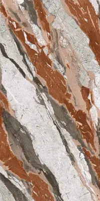 Çanakkale Seramik 160x320 Dreamy Red Vein Parlak Porselen Plaka