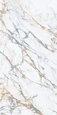 Çanakkale Seramik Calacatta Macchia Parlak Kalesinterflex Porselen Plaka 162x323