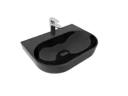 Çanakkale Seramik Zero 2.0 Oval Lavabo Siyah 60x45