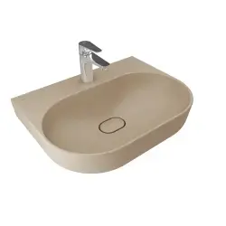 Çanakkale Seramik Zero 2.0 Oval Lavabo Mat Latte 60x45