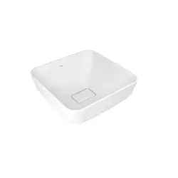 Çanakkale Seramik Zero 2.0 Kare Çanak Lavabo Mat Beyaz 40x40