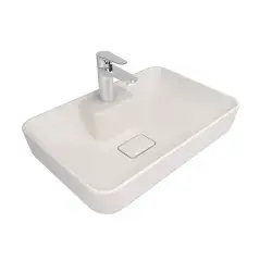 Çanakkale Seramik Zero 2.0 Ada Dikdörtgen Çanak Lavabo Mat İnci 60x40