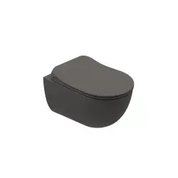 Çanakkale Seramik Zero 2.0 Smart Asma Klozet + Ultra Slim Kapak Mat Antrasit Gri