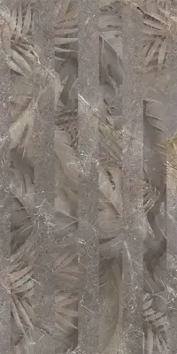 Çanakkale Seramik 30x60 Salvia Gri Parlak Floral Dekor