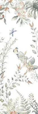 Çanakkale Seramik 40x120 Shiro Bloom Mat 3 Modül Dekor