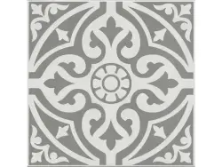 Çanakkale Seramik 33x33 Ornament Gri Mat Klasik Sırlı Granit