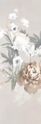Çanakkale Seramik 40x120 Romantica Gri Mat Rose 3 Modül Dekor