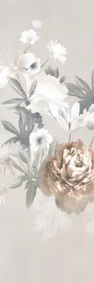 Çanakkale Seramik 40x120 Romantica Gri Mat Rose 3 Modül Dekor
