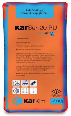 Karkim Karser 20 PU Poliüretan Esaslı Çift Bileşenli Yapıştırıcı R2T Kırık Beyaz 20 kg Set