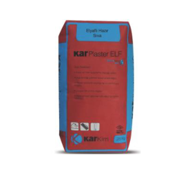 Karkim Kar Plaster ELF Elyaf Takviyeli Hazır Sıva Gri 25 kg