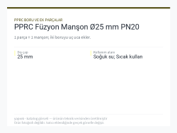PPRC Füzyon Manşon Ø25 mm PN20