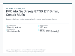 PVC Atık Su Dirseği 87°30 Ø110 mm, Contalı Muflu
