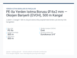 PE-Xa Yerden Isıtma Borusu Ø16x2 mm — Oksijen Bariyerli (EVOH), 500 m Kangal