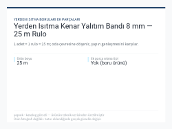 Yerden Isıtma Kenar Yalıtım Bandı 8 mm — 25 m Rulo