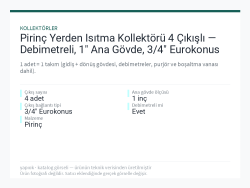 Pirinç Yerden Isıtma Kollektörü 4 Çıkışlı — Debimetreli, 1" Ana Gövde, 3/4" Eurokonus