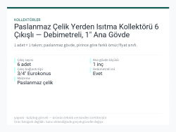 Paslanmaz Çelik Yerden Isıtma Kollektörü 6 Çıkışlı — Debimetreli, 1" Ana Gövde