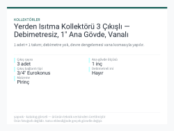 Yerden Isıtma Kollektörü 3 Çıkışlı — Debimetresiz, 1" Ana Gövde, Vanalı