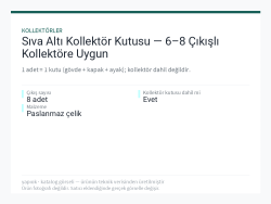 Sıva Altı Kollektör Kutusu — 6–8 Çıkışlı Kollektöre Uygun
