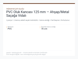 PVC Oluk Kancası 125 mm — Ahşap/Metal Saçağa Vidalı