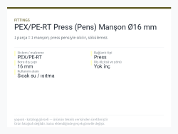 PEX/PE-RT Press (Pens) Manşon Ø16 mm