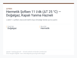 Hermetik Şofben 11 l/dk (ΔT 25 °C) — Doğalgaz, Kapalı Yanma Hazneli