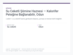Su Ceketli Şömine Haznesi — Kalorifer Peteğine Bağlanabilir, Odun