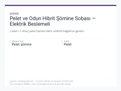 Pelet ve Odun Hibrit Şömine Sobası — Elektrik Beslemeli