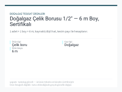 Doğalgaz Çelik Borusu 1/2" — 6 m Boy, Sertifikalı