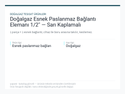 Doğalgaz Esnek Paslanmaz Bağlantı Elemanı 1/2" — Sarı Kaplamalı