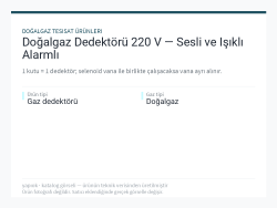 Doğalgaz Dedektörü 220 V — Sesli ve Işıklı Alarmlı