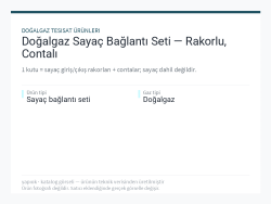 Doğalgaz Sayaç Bağlantı Seti — Rakorlu, Contalı