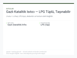 Gazlı Katalitik Isıtıcı — LPG Tüplü, Taşınabilir
