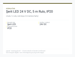 Şerit LED 24 V DC, 5 m Rulo, IP20