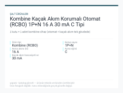 Kombine Kaçak Akım Korumalı Otomat (RCBO) 1P+N 16 A 30 mA C Tipi