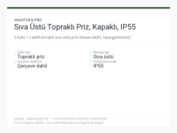 Sıva Üstü Topraklı Priz, Kapaklı, IP55