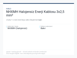 NHXMH Halojensiz Enerji Kablosu 3x2,5 mm²