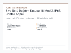 Sıva Üstü Dağıtım Kutusu 18 Modül, IP65, Contalı Kapak