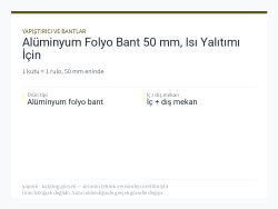 Alüminyum Folyo Bant 50 mm, Isı Yalıtımı İçin