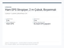 Ham EPS Stropiyer, 2 m Çubuk, Boyanmalı