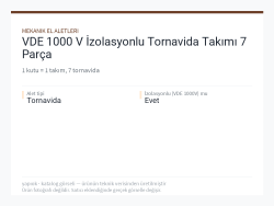 VDE 1000 V İzolasyonlu Tornavida Takımı 7 Parça