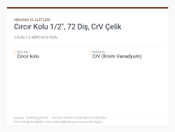 Cırcır Kolu 1/2", 72 Diş, CrV Çelik