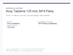Avuç Taşlama 125 mm, M14 Flanş
