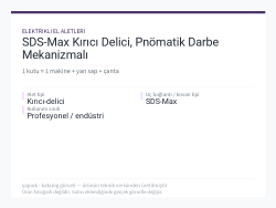 SDS-Max Kırıcı Delici, Pnömatik Darbe Mekanizmalı