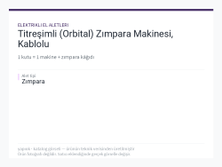 Titreşimli (Orbital) Zımpara Makinesi, Kablolu