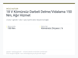 18 V Kömürsüz Darbeli Delme/Vidalama 150 Nm, Ağır Hizmet
