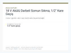 18 V Akülü Darbeli Somun Sıkma, 1/2" Kare Geçiş