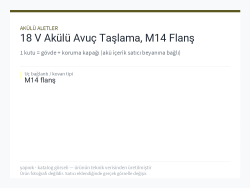 18 V Akülü Avuç Taşlama, M14 Flanş